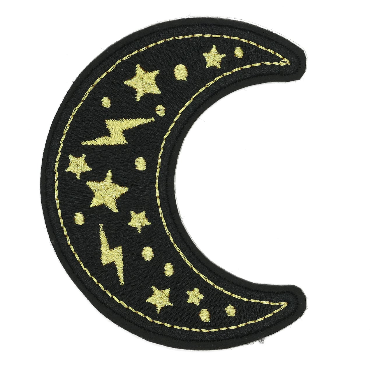 Iron-On & Adhesive Moon Embroidered Patch by Make Market®